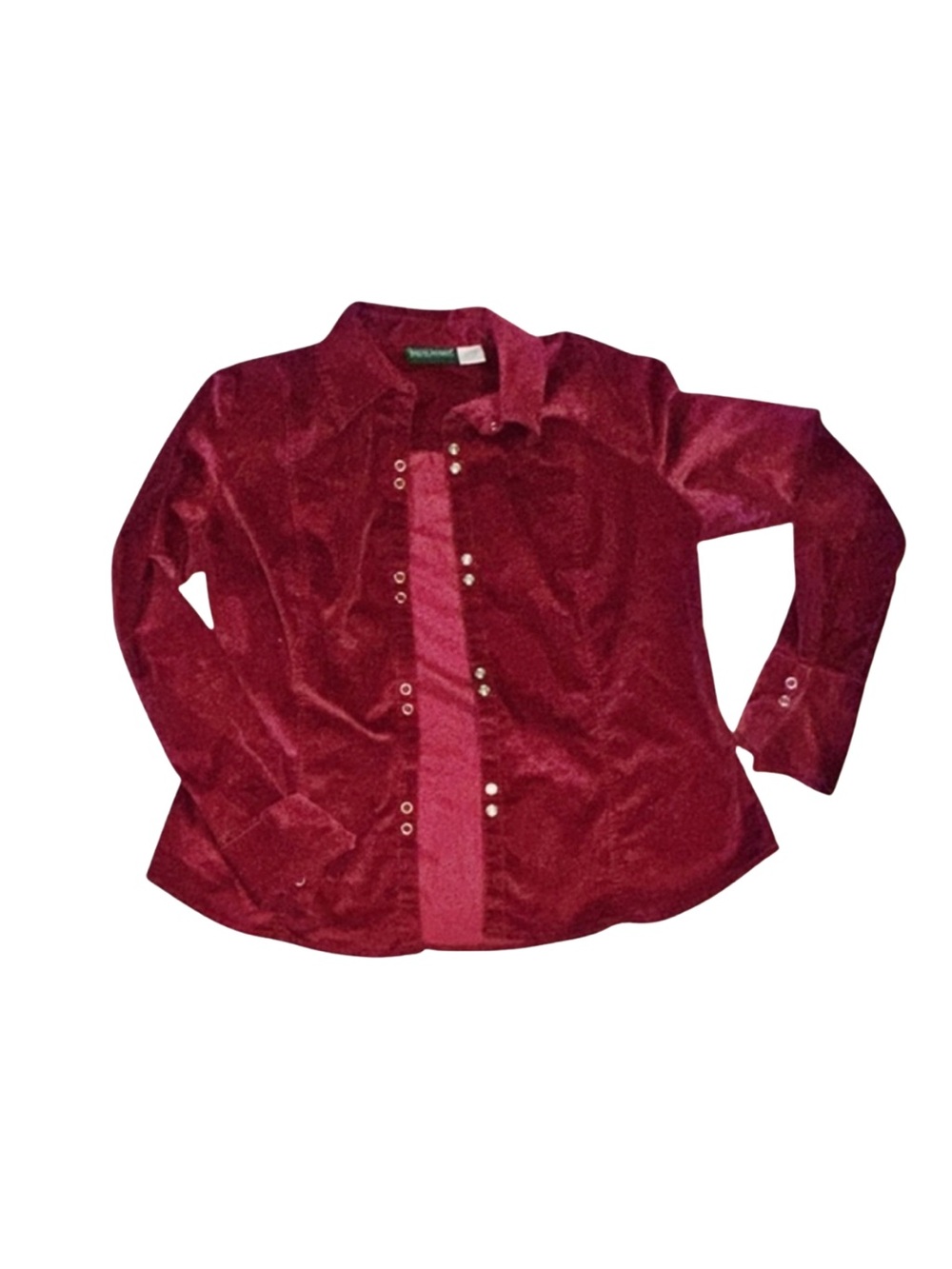 Harve Benard Red Corduroy Button Up Shirt